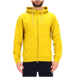 Felpa Visibility girocollo in cotone giallo