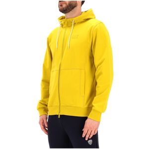 Felpa Visibility girocollo in cotone giallo