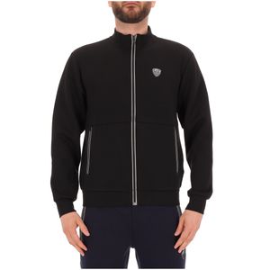Stretch viscose sweatshirt with logo on the chest