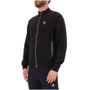 Stretch viscose sweatshirt with logo on the chest