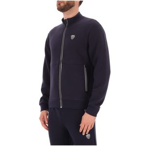 Stretch viscose sweatshirt with logo on the chest