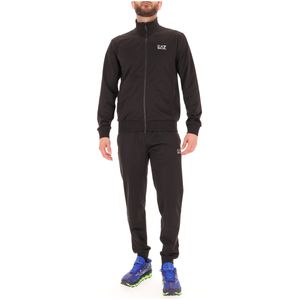 Tuta completa nera con logo bianco