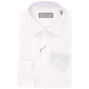 Camicia bianca in cotone a nido d'ape