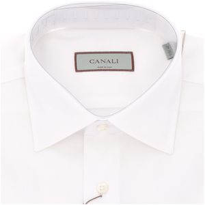 Camicia bianca in cotone a nido d'ape