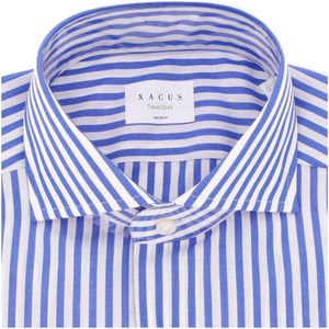 Camicia Travel Shirt a righe bianche e blu