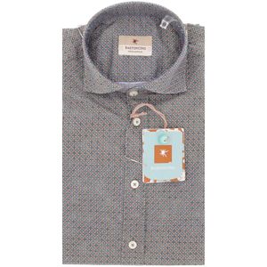Camicia verde Simo M/L stampa geometrica
