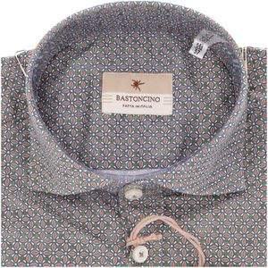 Camicia verde Simo M/L stampa geometrica