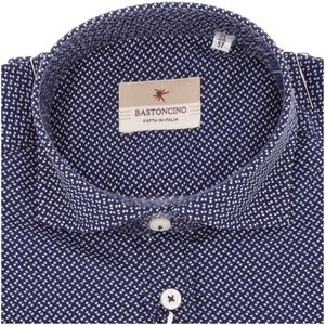Navy shirt with Simo print M/L