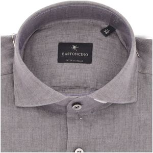 Camicia Simo M/L grigia in lino