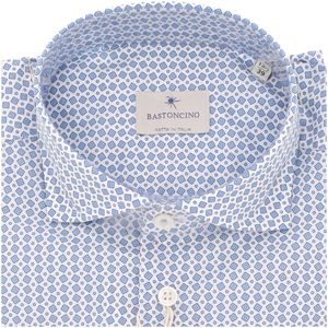 Camicia Simo M/L in cotone stampa geometrica
