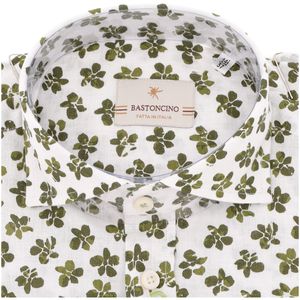 Simo M/L white shirt with flower print