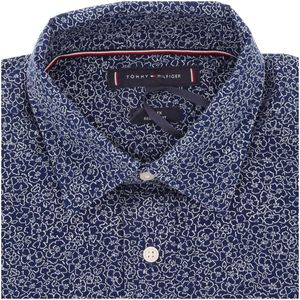 Blue floral patterned shirt