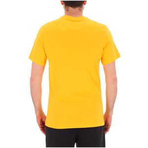 T-shirt in cotone con swoosh colorato