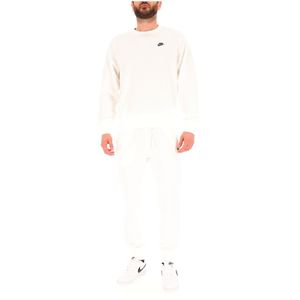 Felpa girocollo con logo ricamato