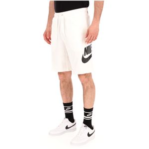Bermuda in misto cotone e viscosa con maxi logo