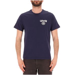 T-shirt blu con logo Superior Quality
