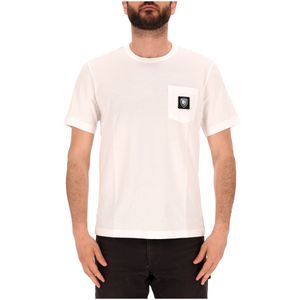 T-shirt with pocket and logo shield