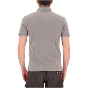 Polo in cotone con patch logo quadrata