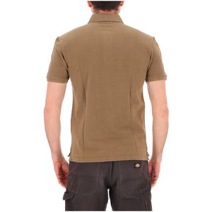 Polo in cotone con patch logo quadrata
