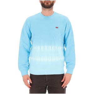 Felpa azzurra con motivo tie-dye
