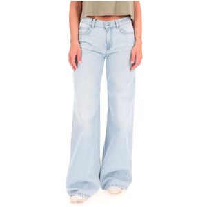 Jeans a zampa in denim Candiani WLeg