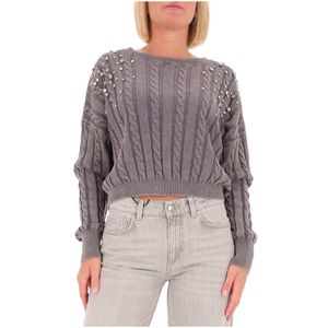 Shaila sweater with maxi rhinestones