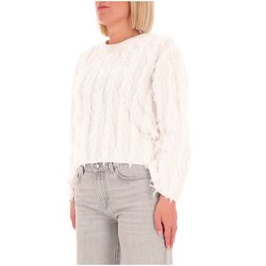 White Dida sweater with fringes