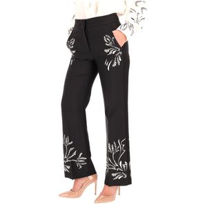 Pantaloni Egizio neri con dettagli bianchi