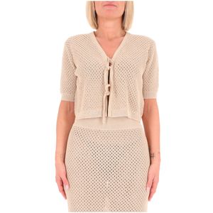 Open cardigan with laces Ciack