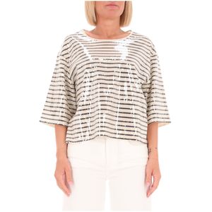 T-shirt Gardone con strass
