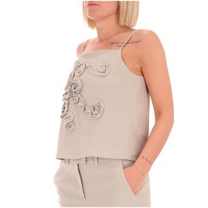 Gelato linen and viscose top