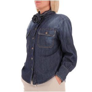 Nizere Flower Denim Shirt