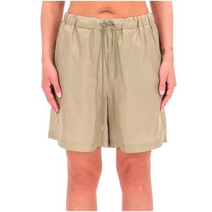 Shorts Borbona verde in seta
