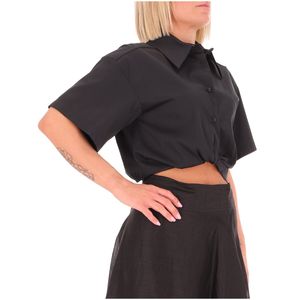 Camicia Notaion nera in cotone