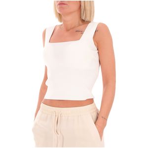 Top cropped in maglia Nuage