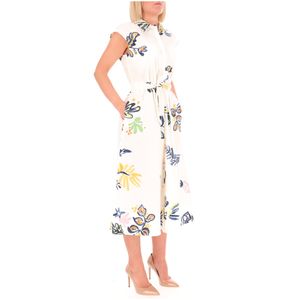 Vestito Pier bianco con fantasia all over
