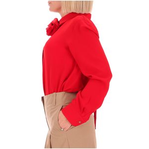 Inaco crepe shirt with flower belt