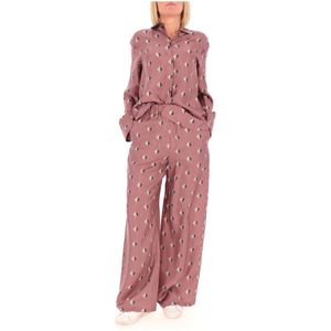 Pantalone fluido stampato Boa