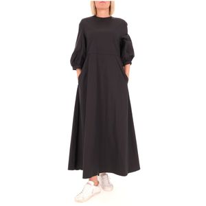Clea black cotton dress