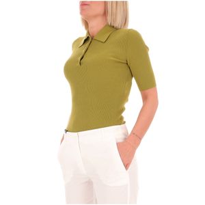Polo Cornell verde in maglia