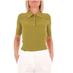 Cornell Green Knit Polo