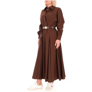 Chemisier in cotone con cintura Dancing