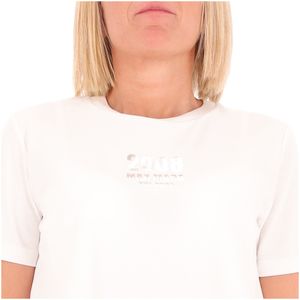 T-Shirt in jersey con slogan Quieto