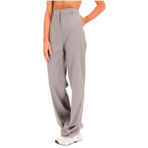 Quasar Grey Wool Trousers