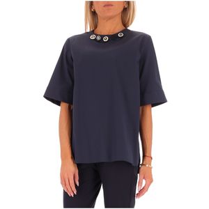 Blusa in popeline di cotone Dora