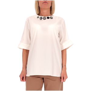 Blusa in popeline di cotone Dora