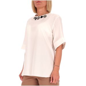 Blusa in popeline di cotone Dora
