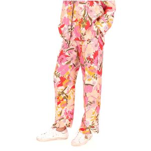 Pantaloni Leda in seta con fantasia all over