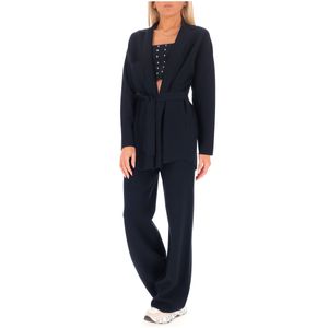 Eagles Cardigan with Belt in Solid Color
