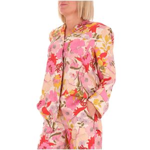 Camicia Alan in seta con fantasia floreale